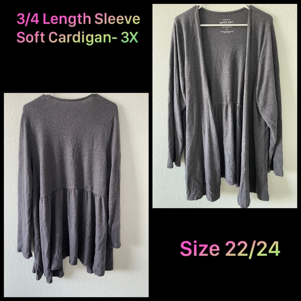 Torrid- Soft Full Length Cardigan Size- 3X